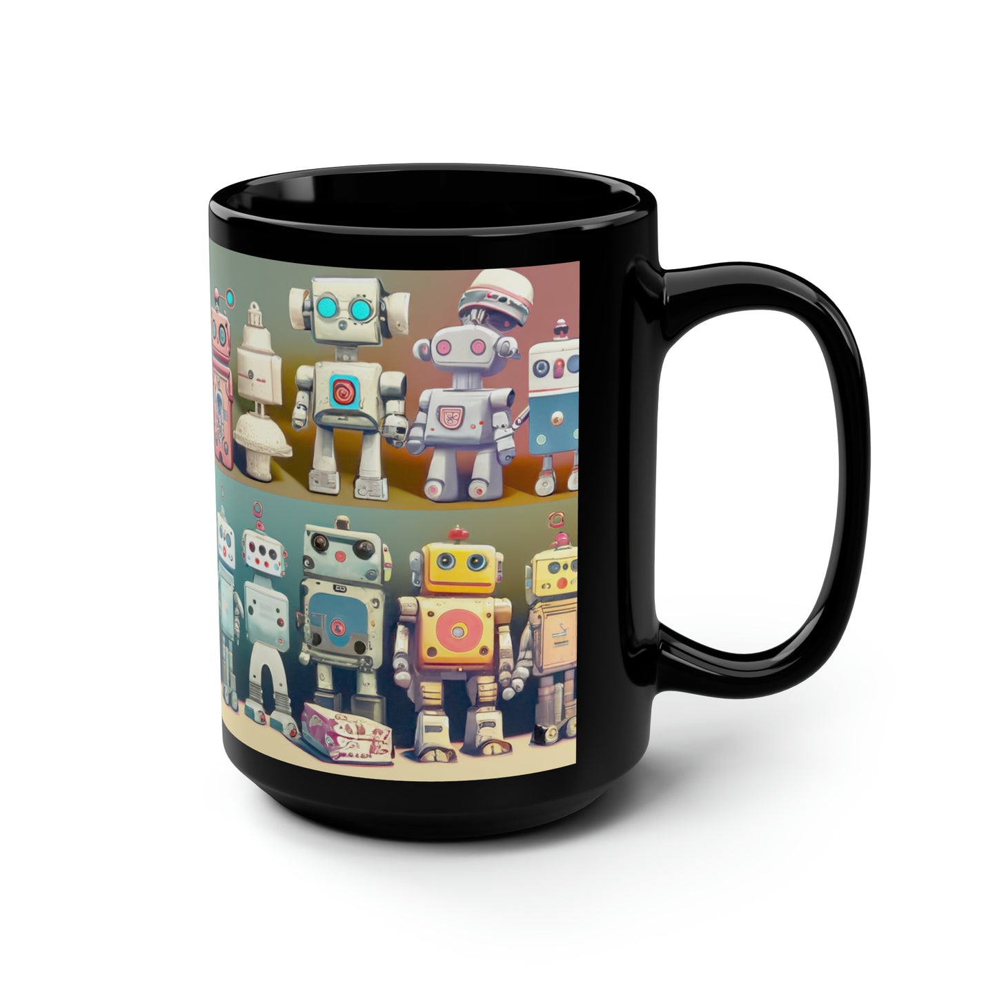robot3 coffee Mug, 15oz