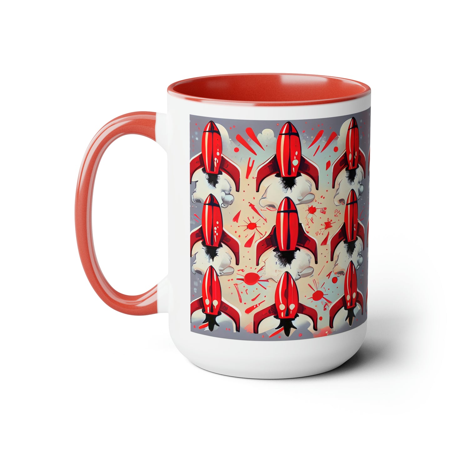 Red rockets Coffee Mugs, 15oz