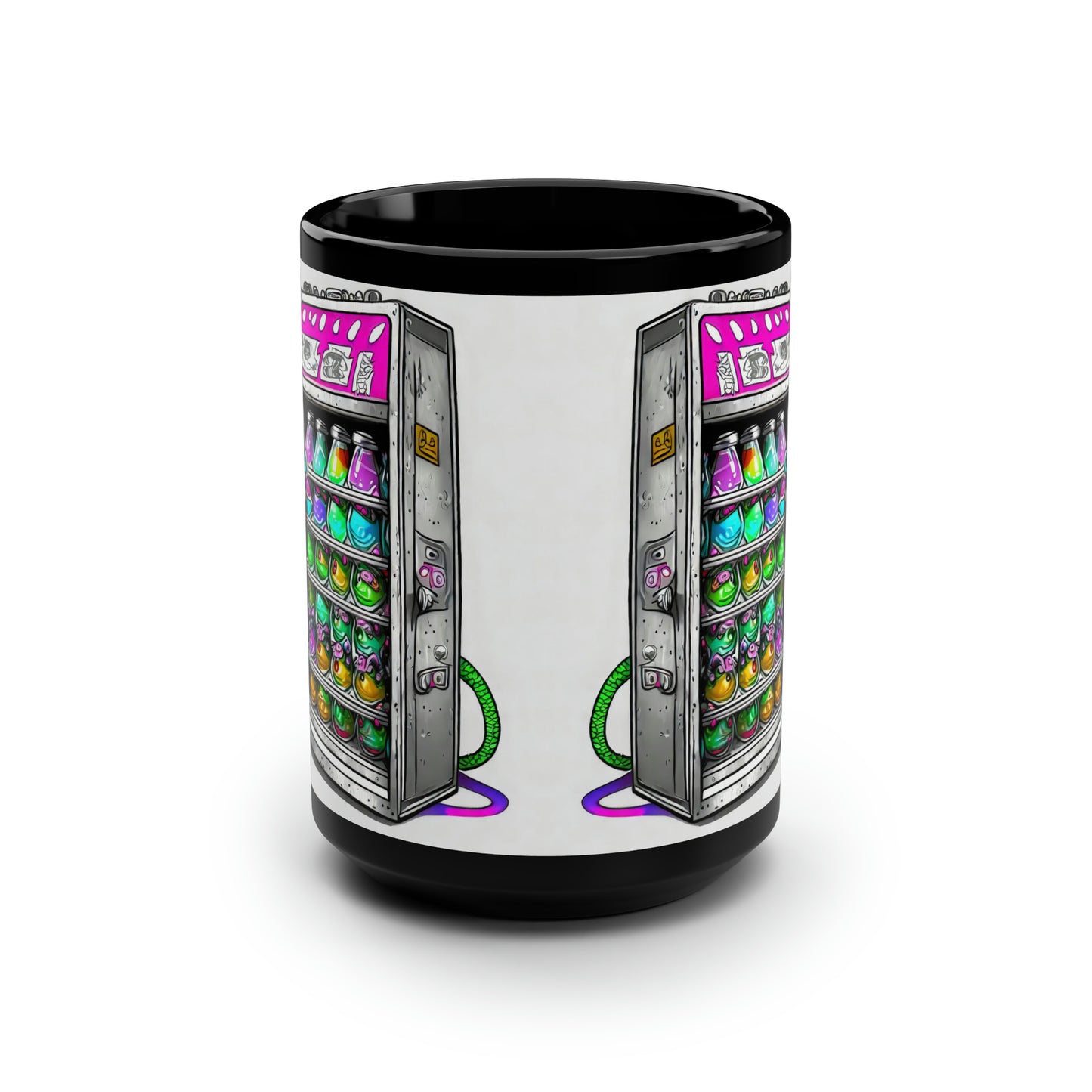 alien vending machine funky art coffee Mug, 15oz