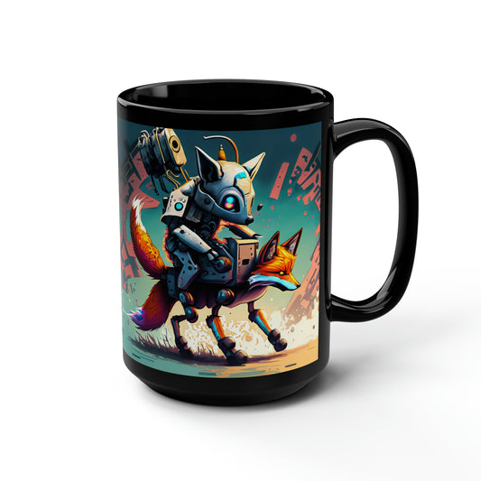 Robo Riders Foxy coffee Mug, 15oz
