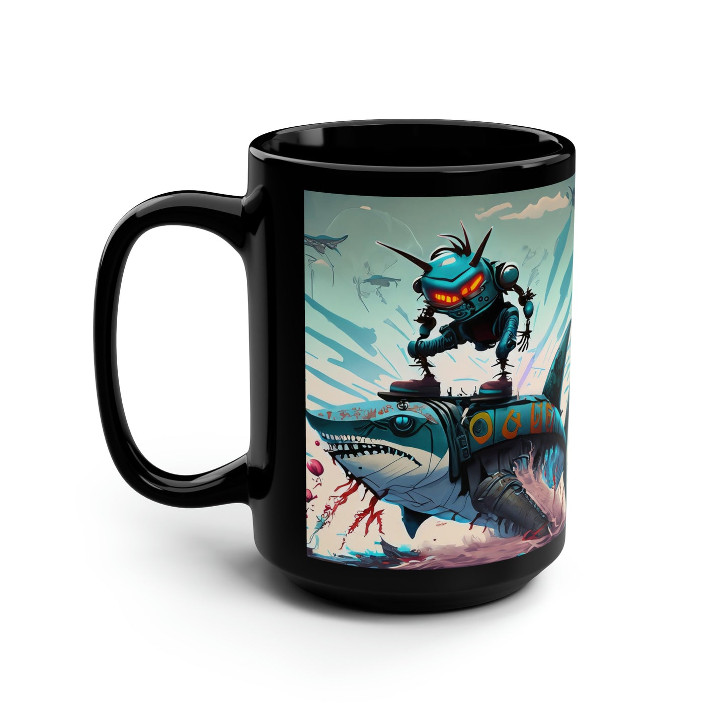 Robo Riders Sharky coffee Mug, 15oz